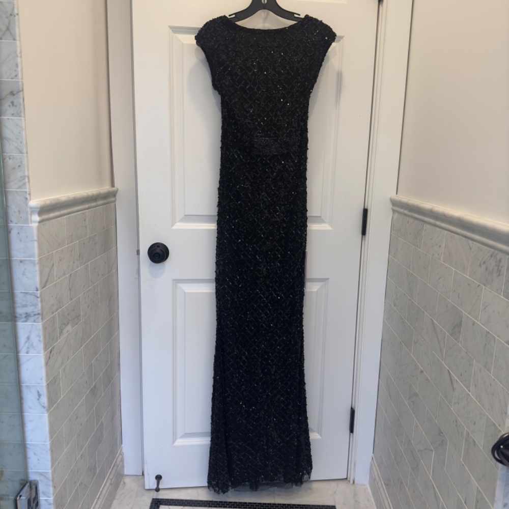 Parker Black Evening Gown Size O NWT